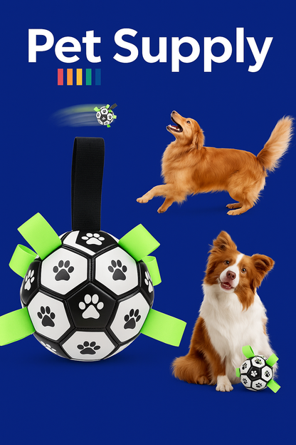 Dog Soccer Ball with Grab Tabs