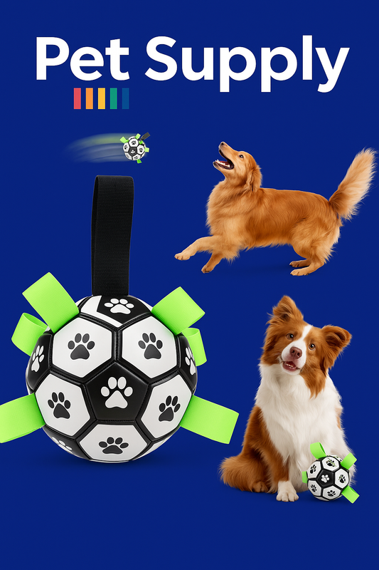 Dog Soccer Ball with Grab Tabs