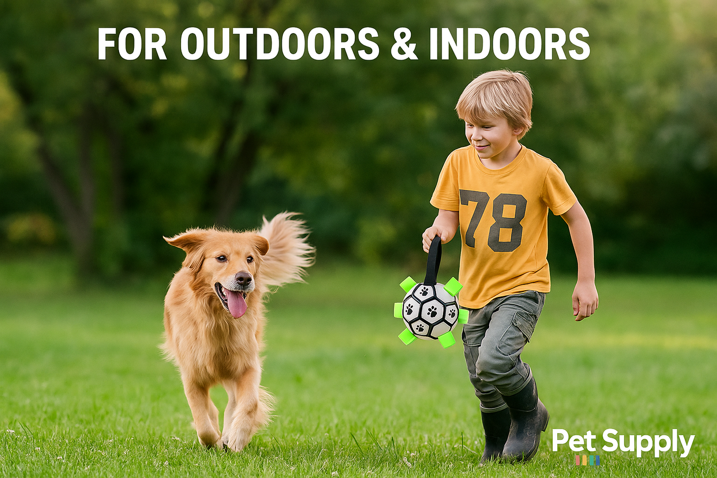 Dog Soccer Ball with Grab Tabs