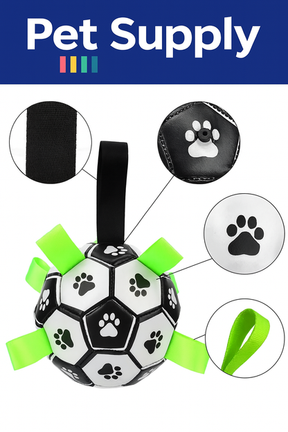 Dog Soccer Ball with Grab Tabs